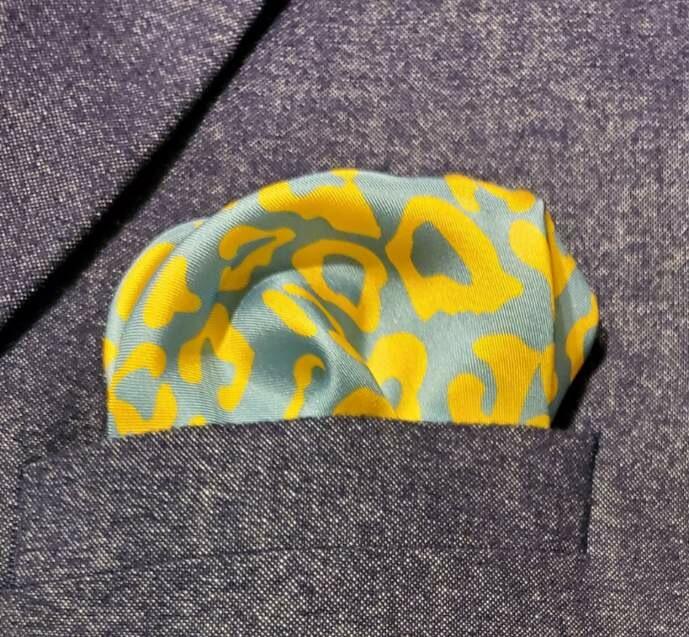 Southern University Jaguar Print Pocket Square
