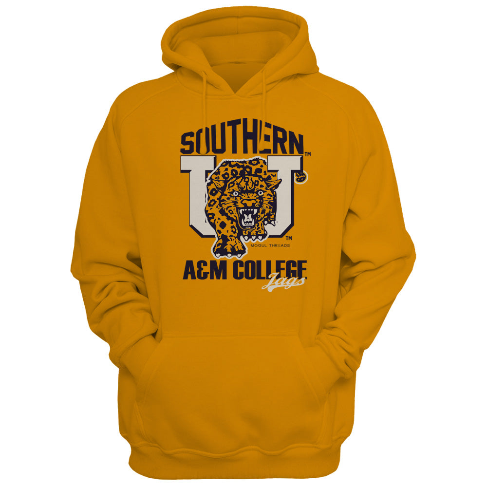 Southern University "Big Cat" Unisex Gold Hoodie
